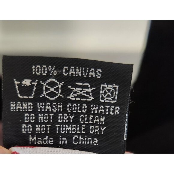 NEW YORK ROBIN RUTH CANVAS HOBO TOTE. ADJUSTABLE STRAP SNAP CLOSURE LOGO CHAIN - Picture 7 of 7